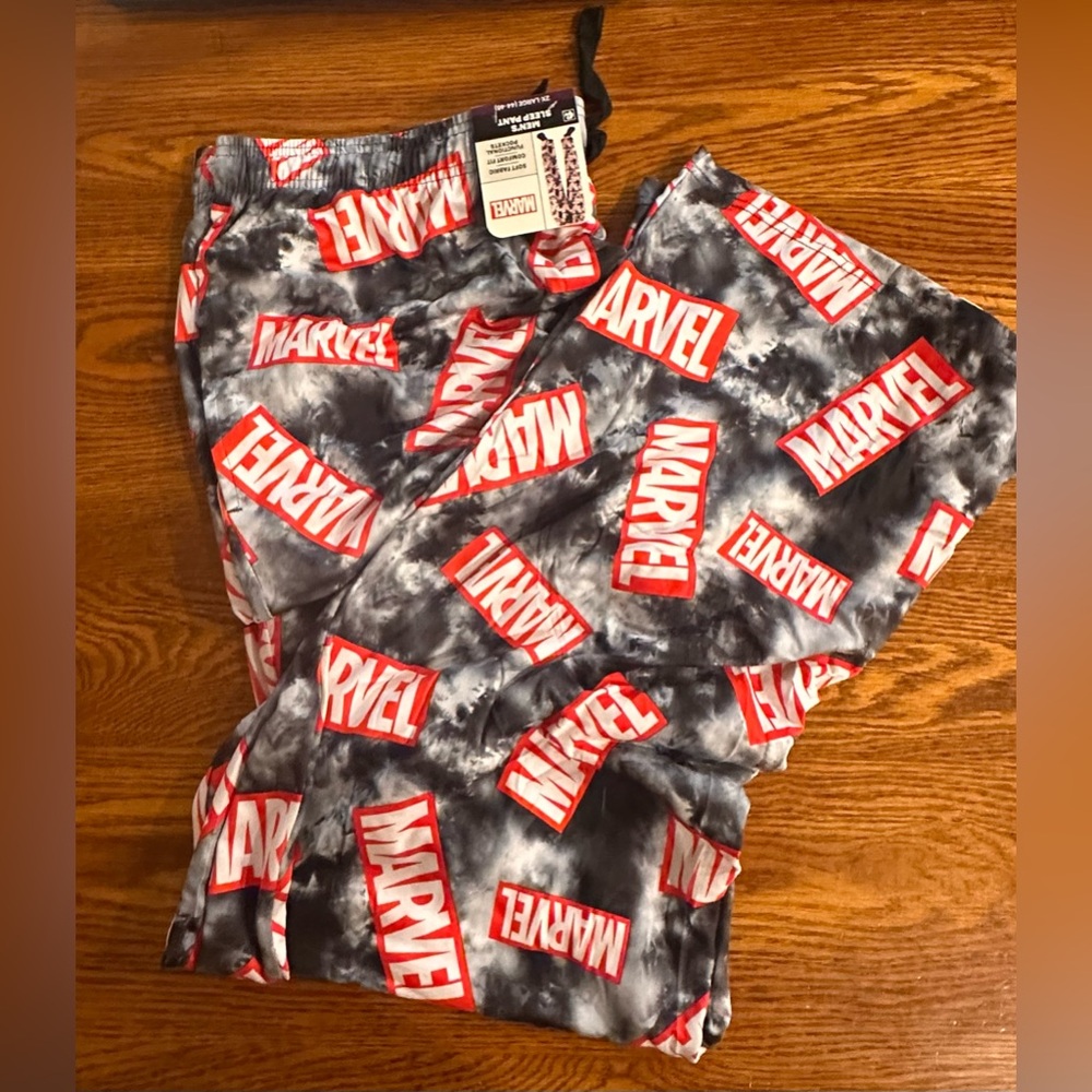 *NWT* Marvel Men's Sleep Pants Sleepwear Size 2XL (44-46) Novelty pockets